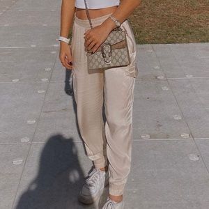Size M Zara Baggy Satin Jogger Pant